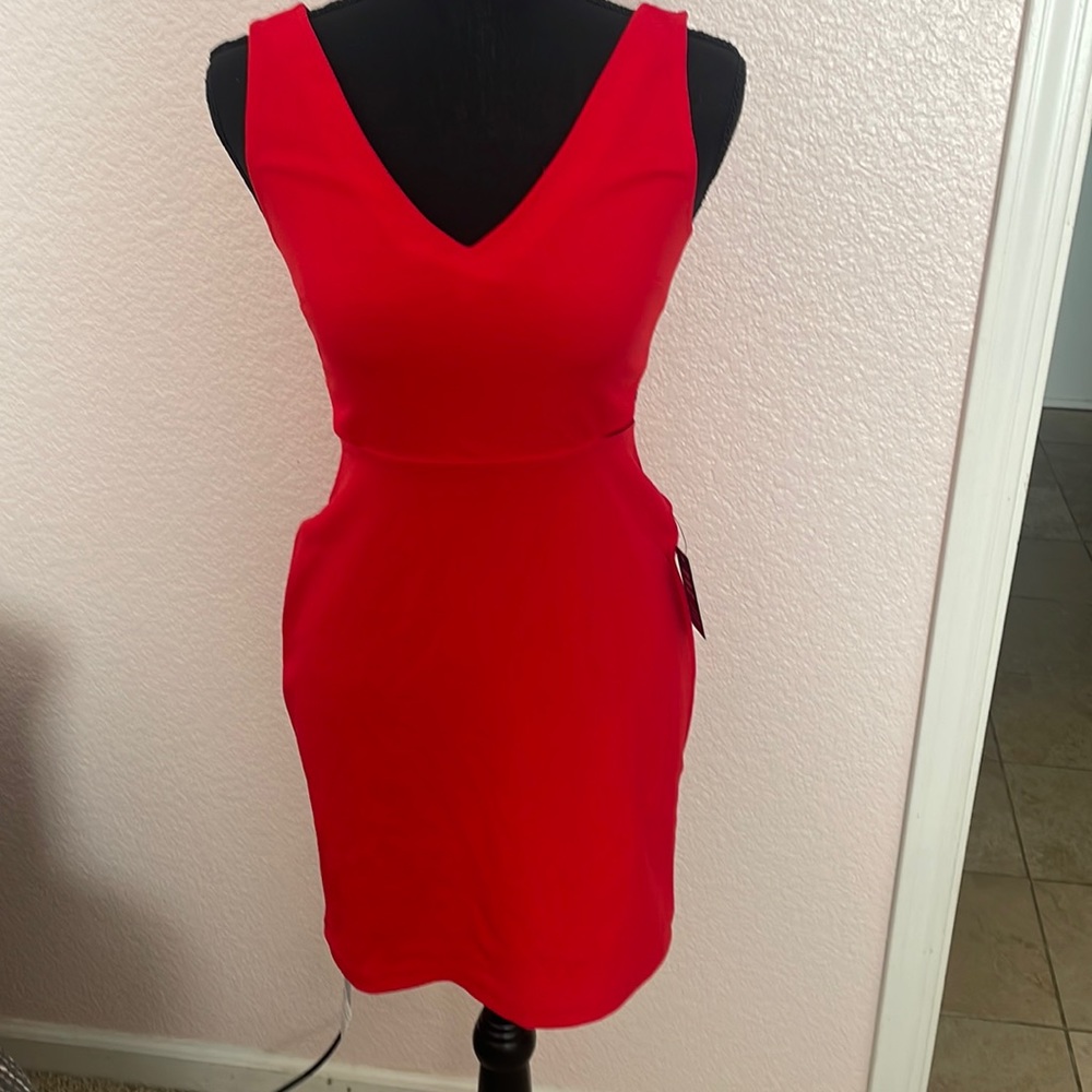Express red dress